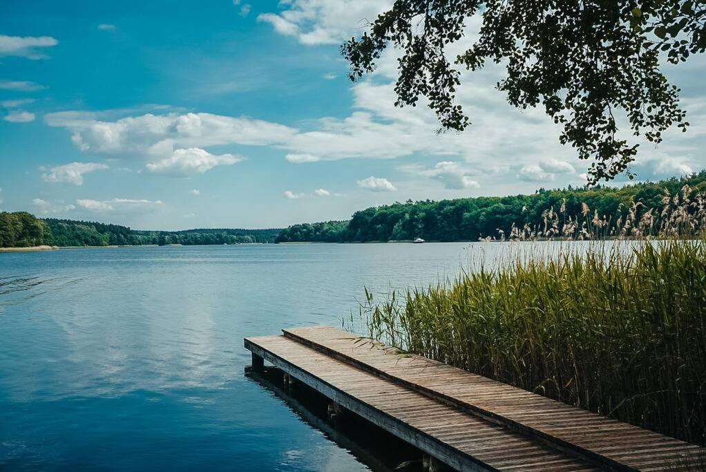 Holzhaus Direkt Am See Priepert エクステリア 写真