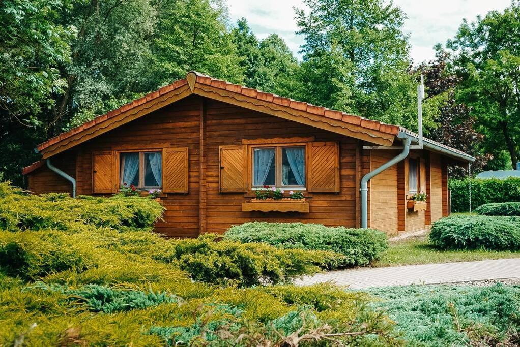 Holzhaus Direkt Am See Priepert エクステリア 写真