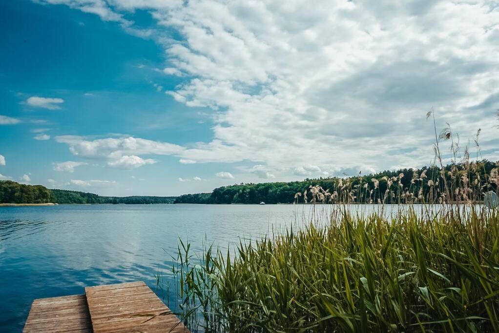 Holzhaus Direkt Am See Priepert エクステリア 写真