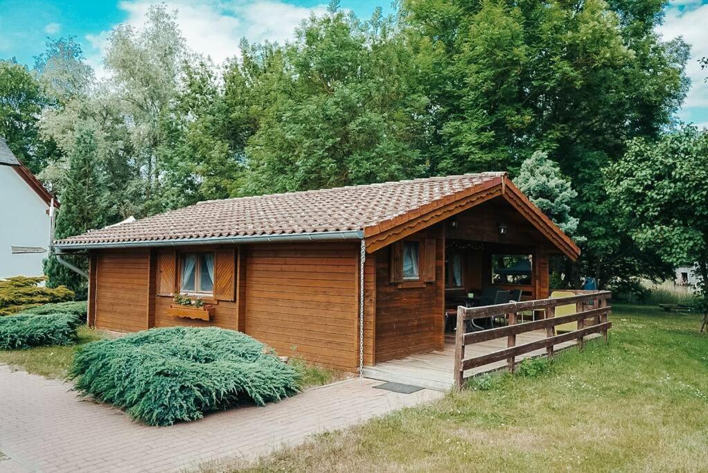 Holzhaus Direkt Am See Priepert エクステリア 写真